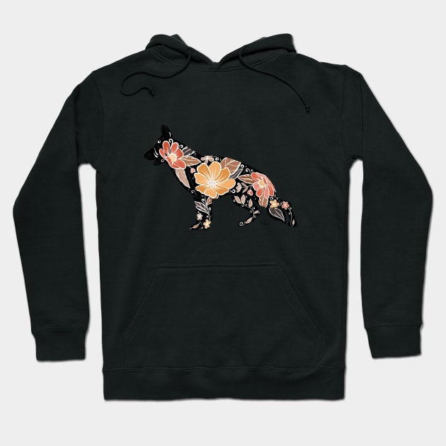 German Shepherd Hoodie by GinColorist